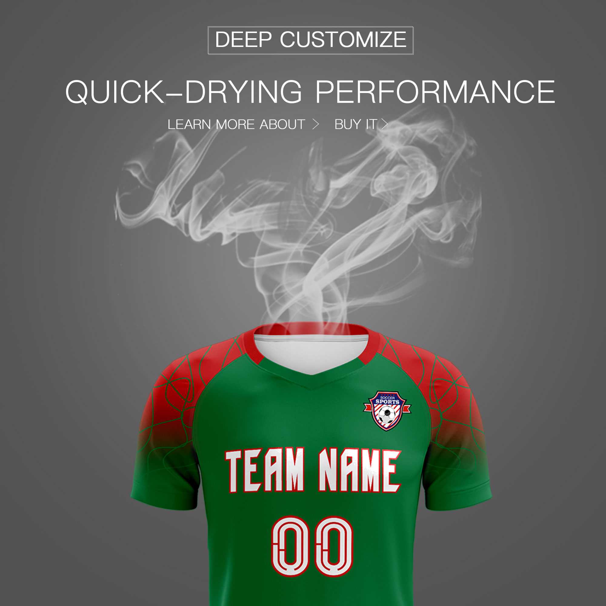 Custom Kelly Green Classic Soccer Training Sets Jersey For Adults/Kids