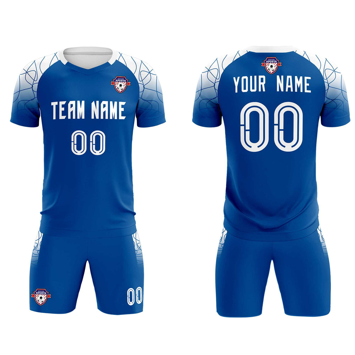 Custom Navy Classic Soccer Training Sets Jersey For Adults/Kids