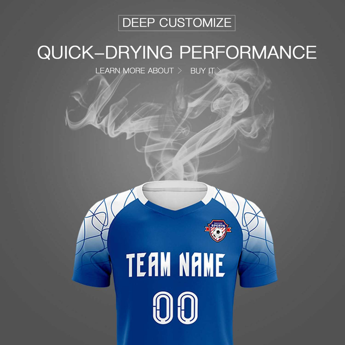 Custom Navy Classic Soccer Training Kit Jersey For Adults/Kids