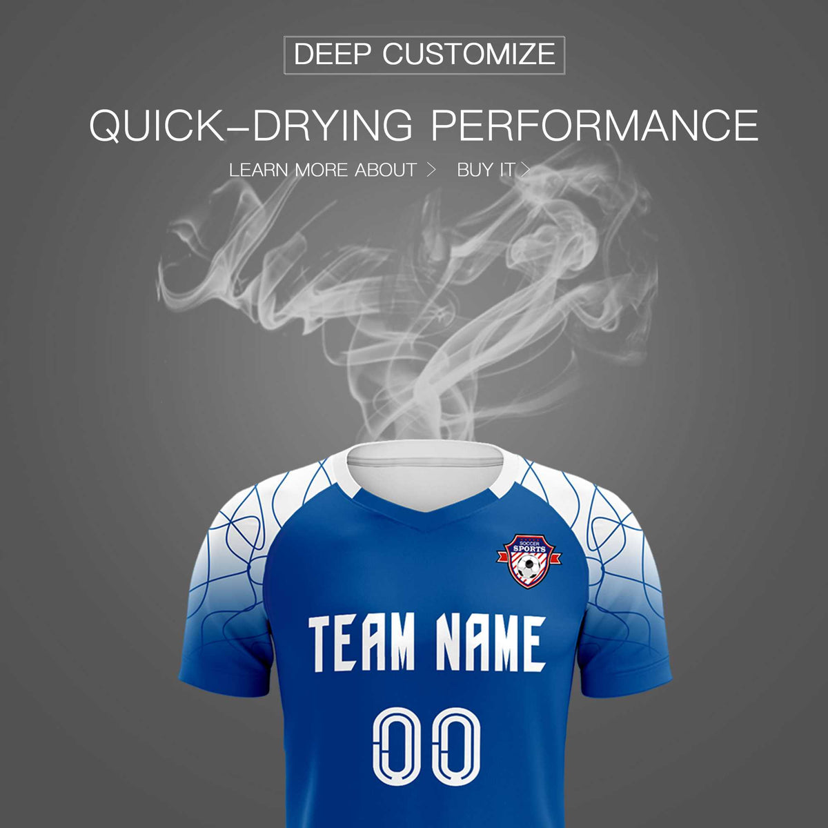 Custom Navy Classic Soccer Training Kit Jersey For Adults/Kids