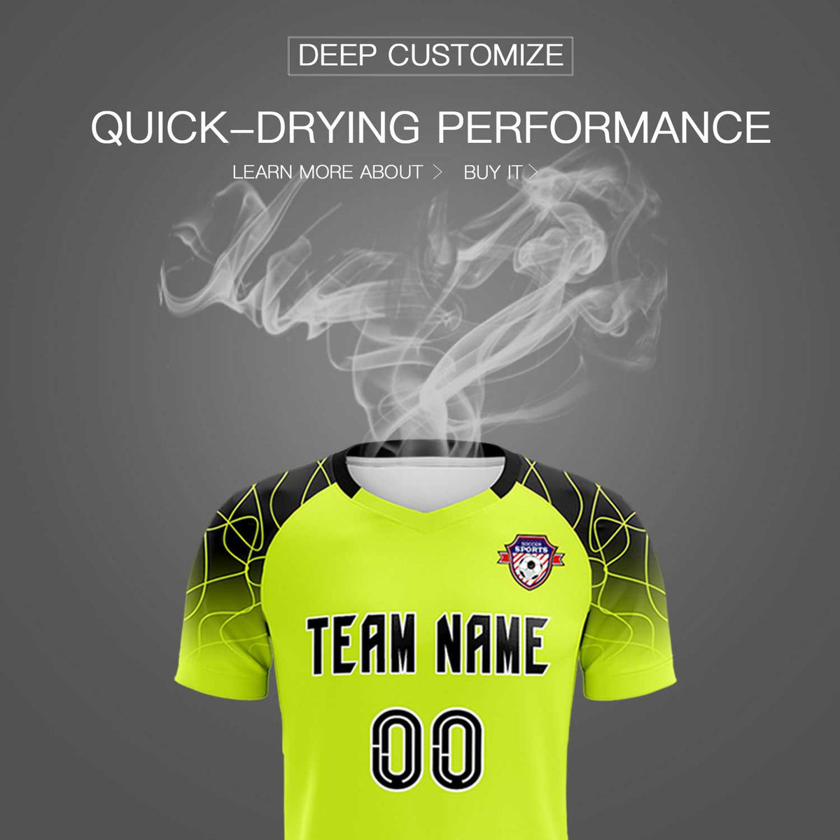 Custom Neon Green Classic Soccer Training Sets Jersey For Adults/Kids