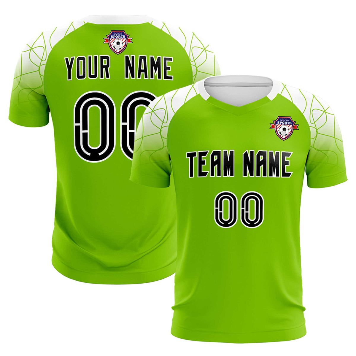 Custom Green Classic Soccer Training Kit Jersey For Adults/Kids