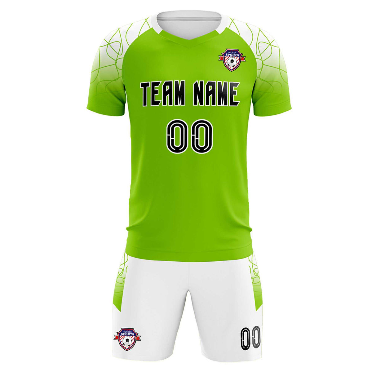 Custom Green Classic Soccer Training Kit Jersey For Adults/Kids