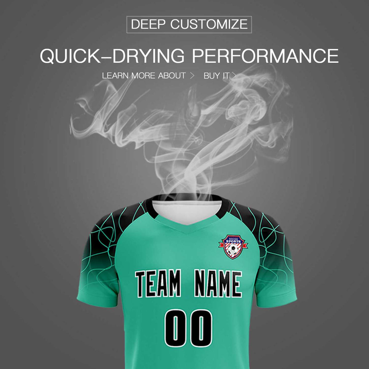 Custom Green Classic Soccer Training Kit Jersey For Adults/Kids