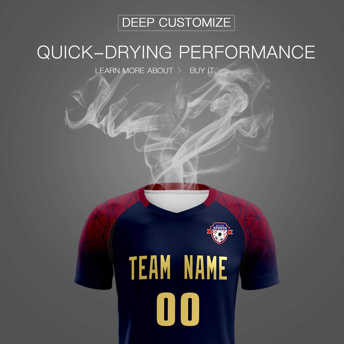 Custom Navy Classic Soccer Training Kit Jersey For Adults/Kids