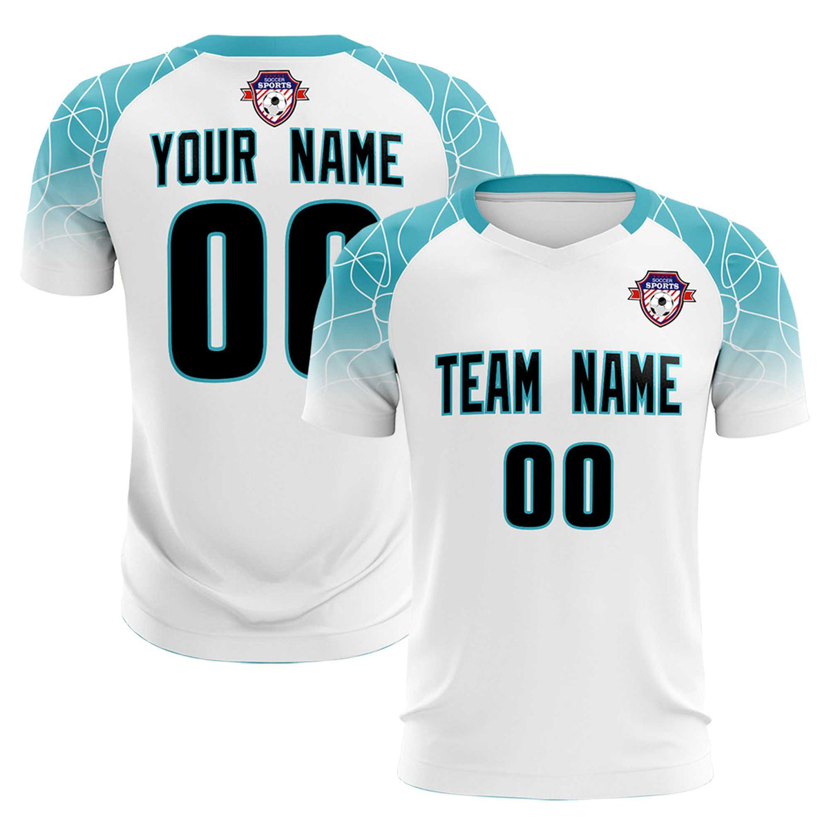 Custom White Classic Soccer Training Sets Jersey For Adults/Kids