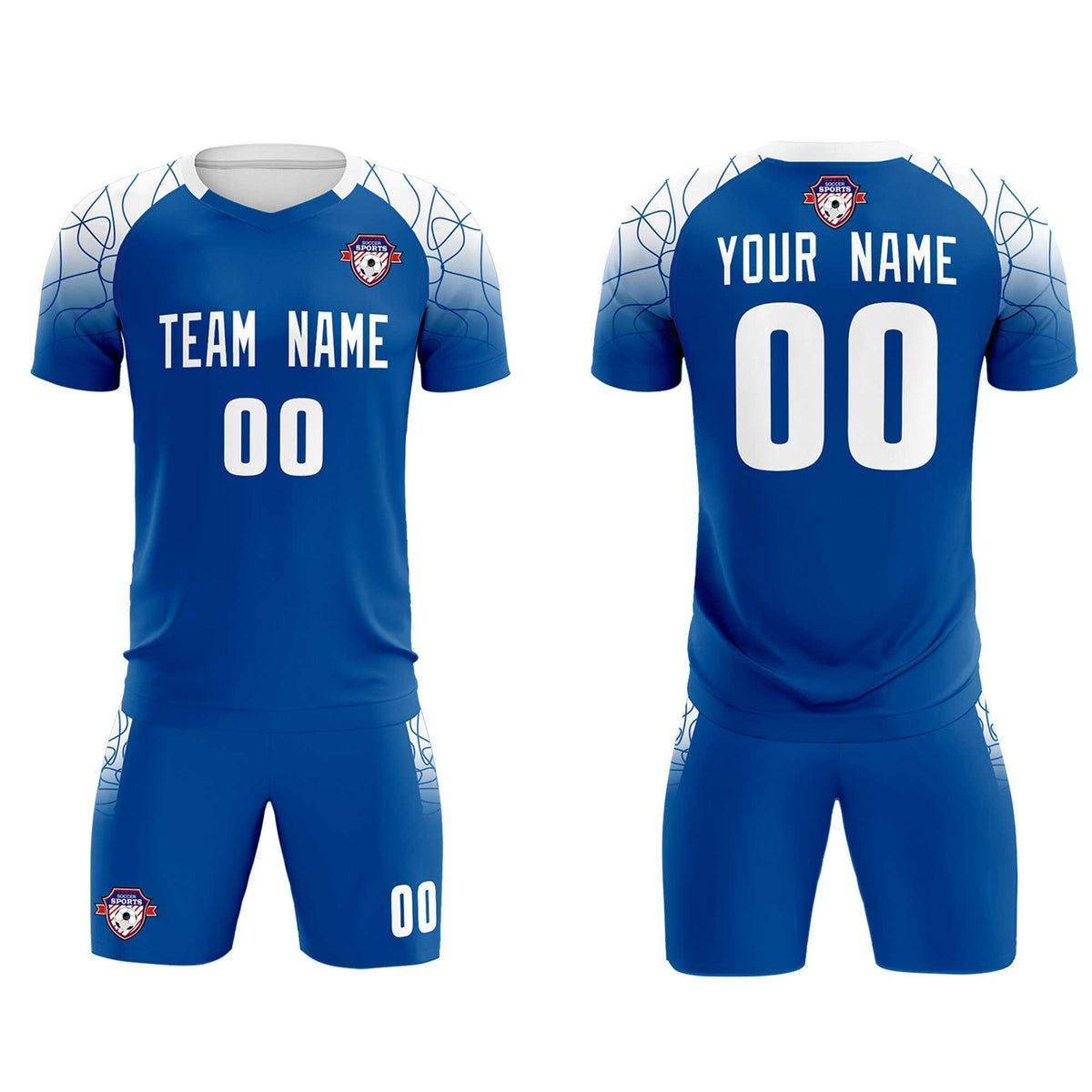 Custom Navy Classic Soccer Training Kit Jersey For Adults/Kids