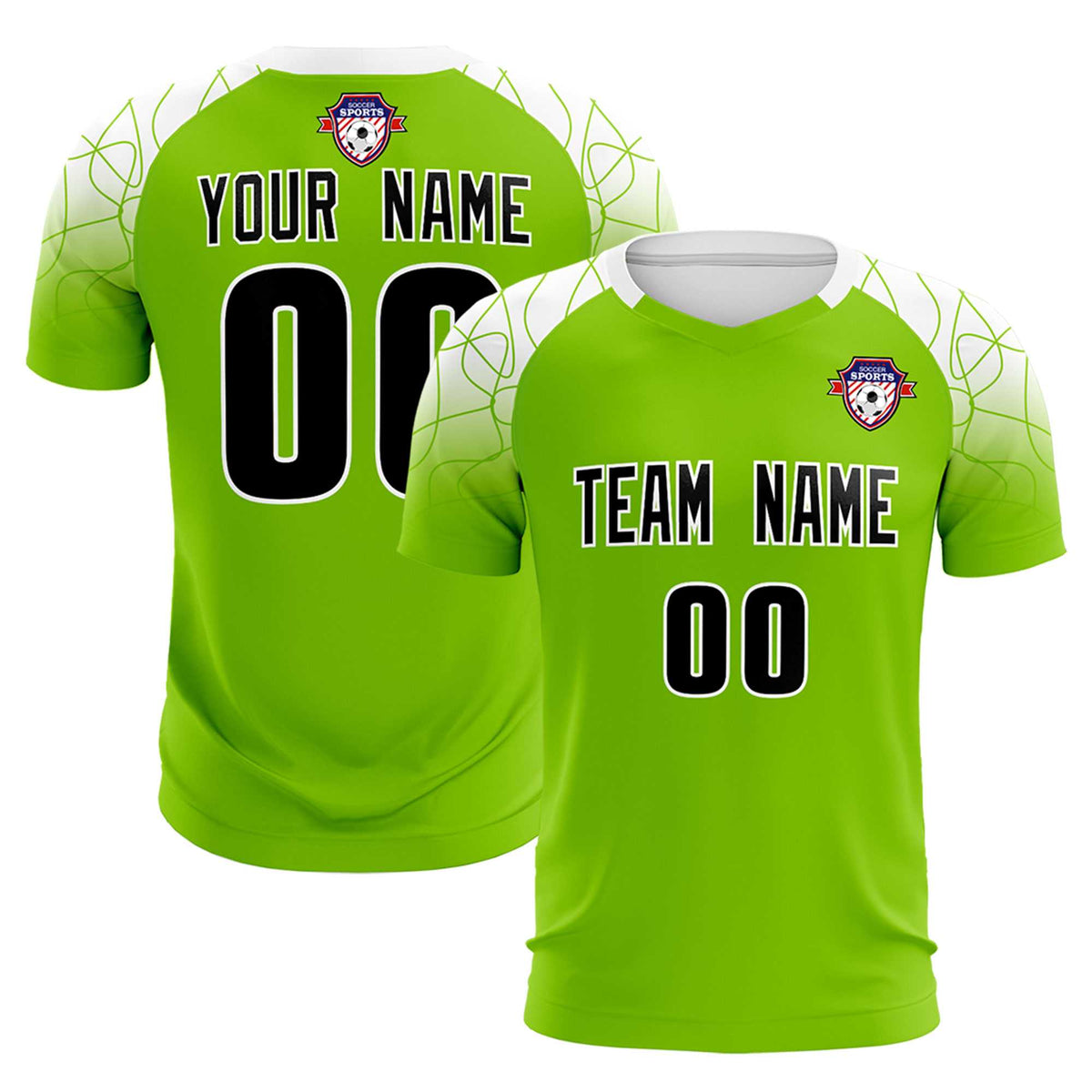 Custom Green Classic Soccer Training Kit Jersey For Adults/Kids