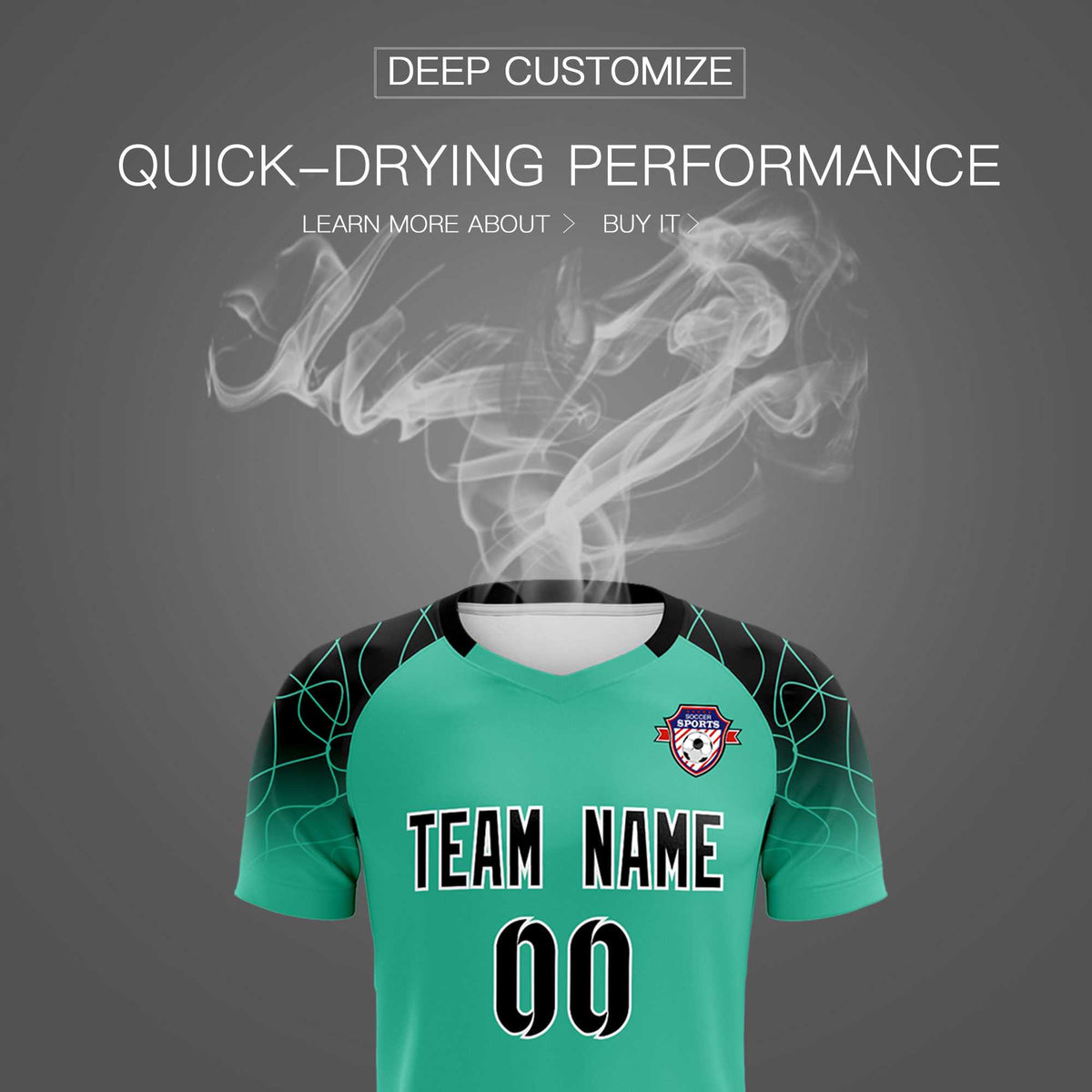 Custom Green Classic Soccer Training Kit Jersey For Adults/Kids