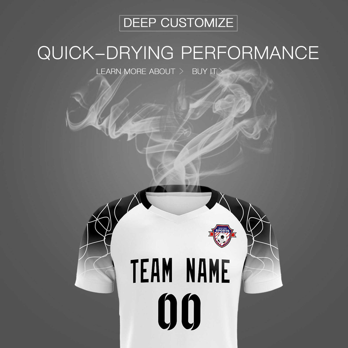 Custom White Classic Soccer Training Sets Jersey For Adults/Kids