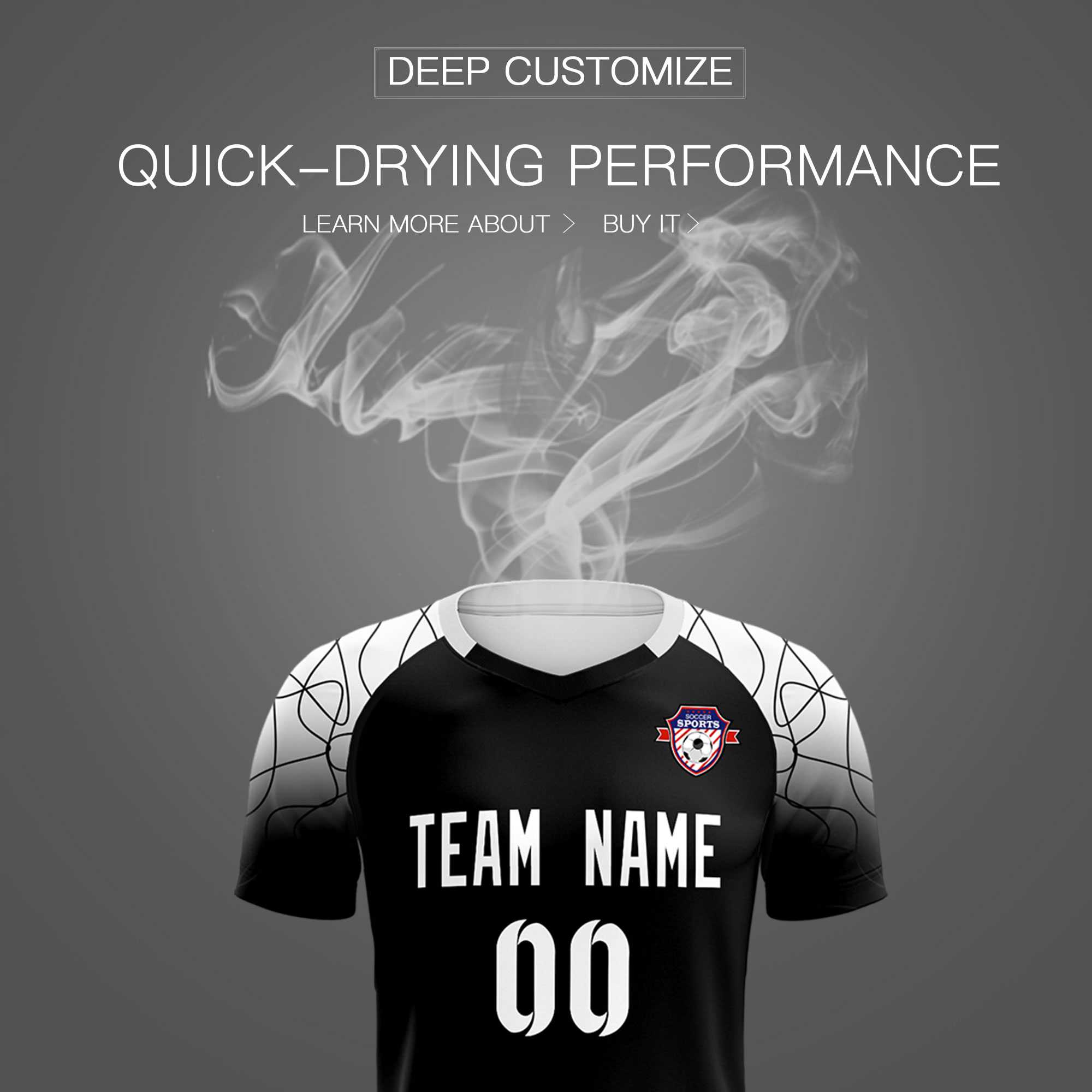 Custom Black Classic Soccer Training Sets Jersey For Adults/Kids