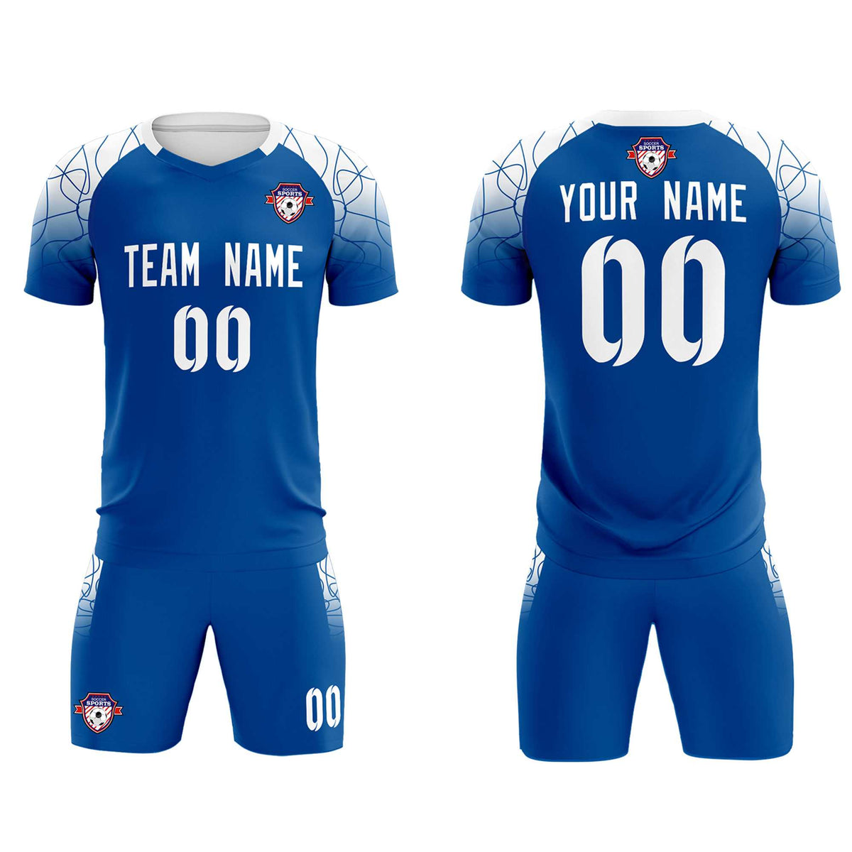 Custom Navy Classic Soccer Training Kit Jersey For Adults/Kids