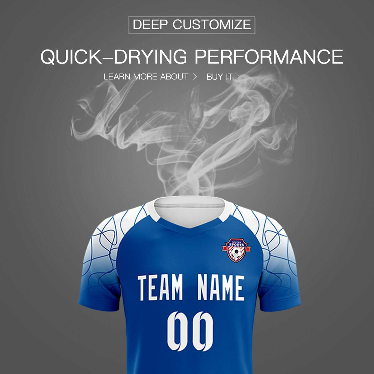 Custom Navy Classic Soccer Training Kit Jersey For Adults/Kids