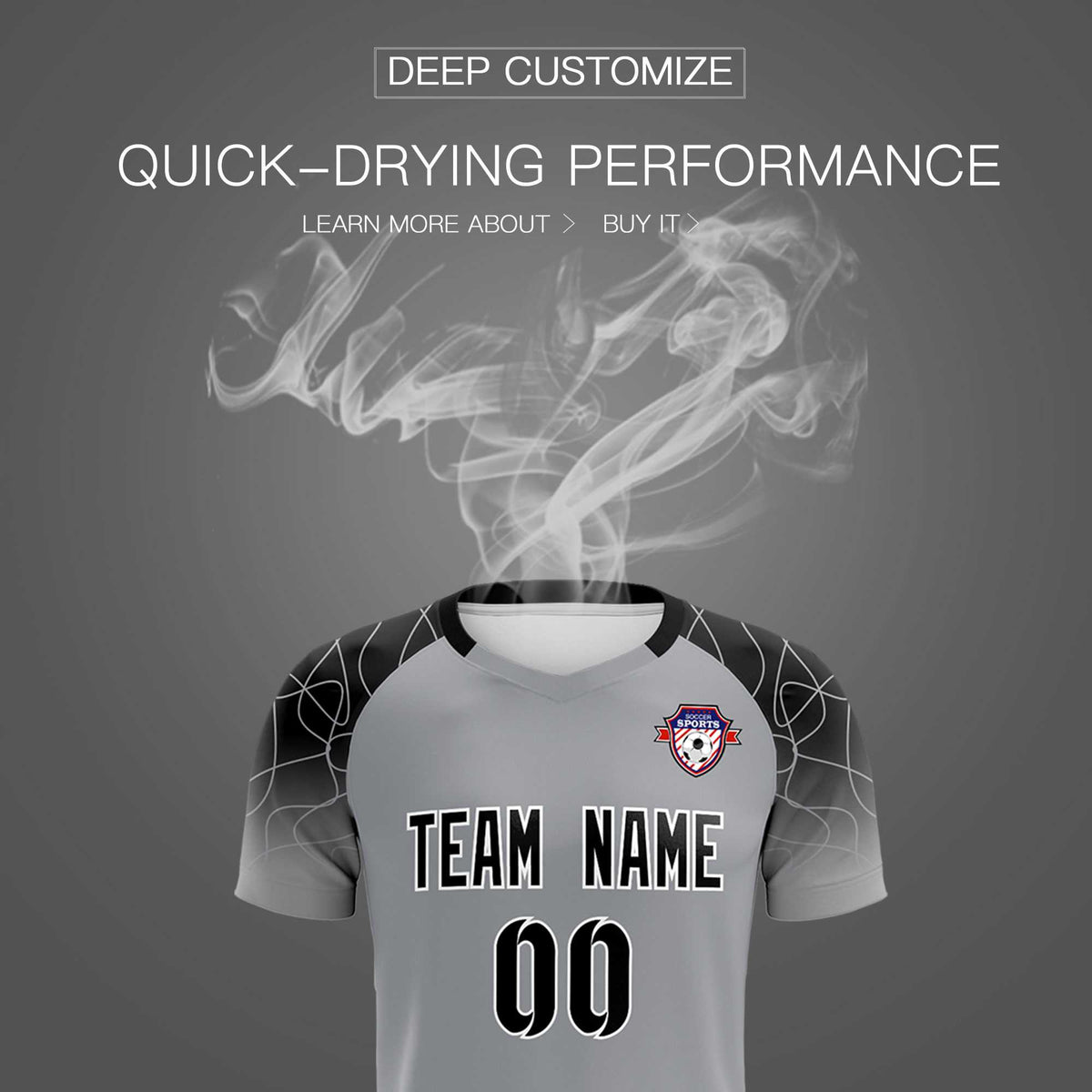 Custom Silver Classic Soccer Training Sets Jersey For Adults/Kids