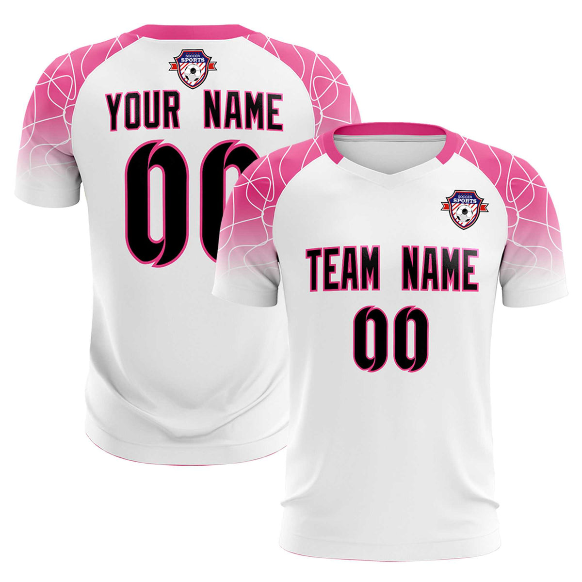 Custom White Classic Soccer Training Sets Jersey For Adults/Kids