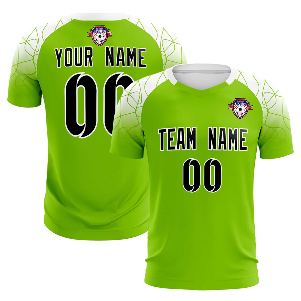 Custom Green Classic Soccer Training Kit Jersey For Adults/Kids