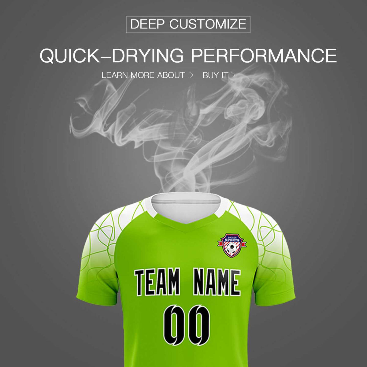 Custom Green Classic Soccer Training Kit Jersey For Adults/Kids