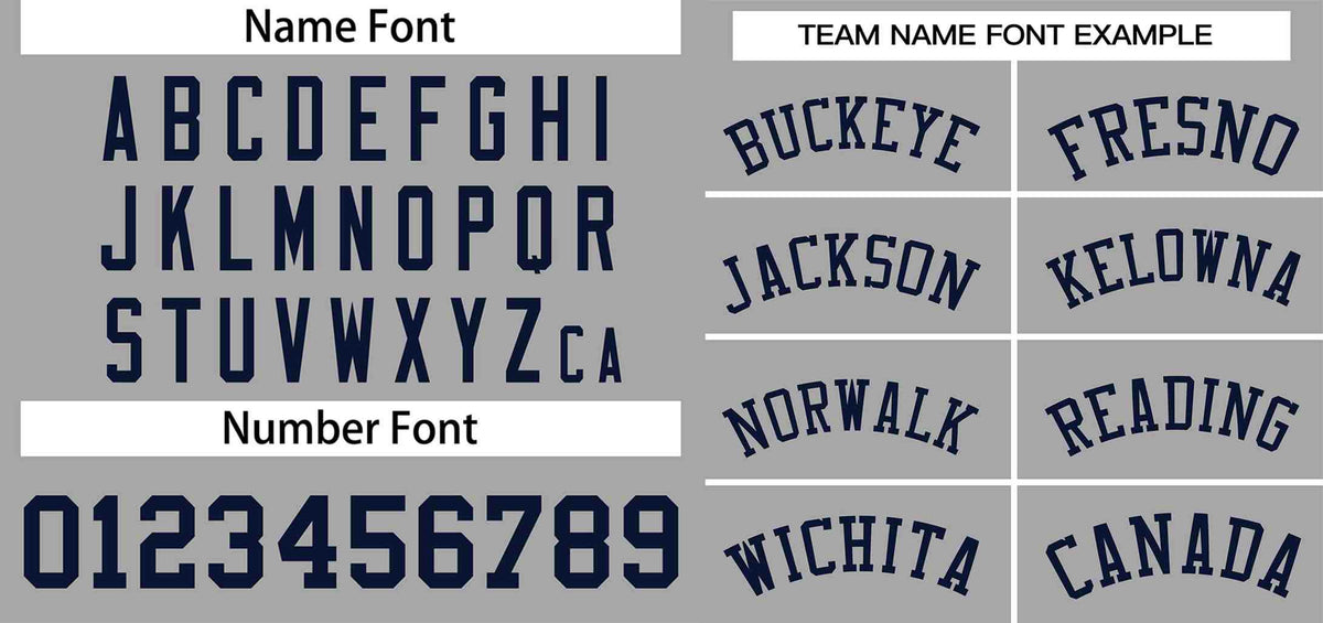 Custom Gray Navy Classic Style Authentic Two-Button Baseball Jersey