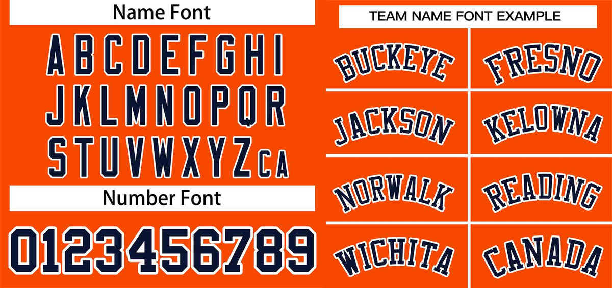 Custom Orange Navy-White Classic Style Authentic Two-Button Baseball Jersey