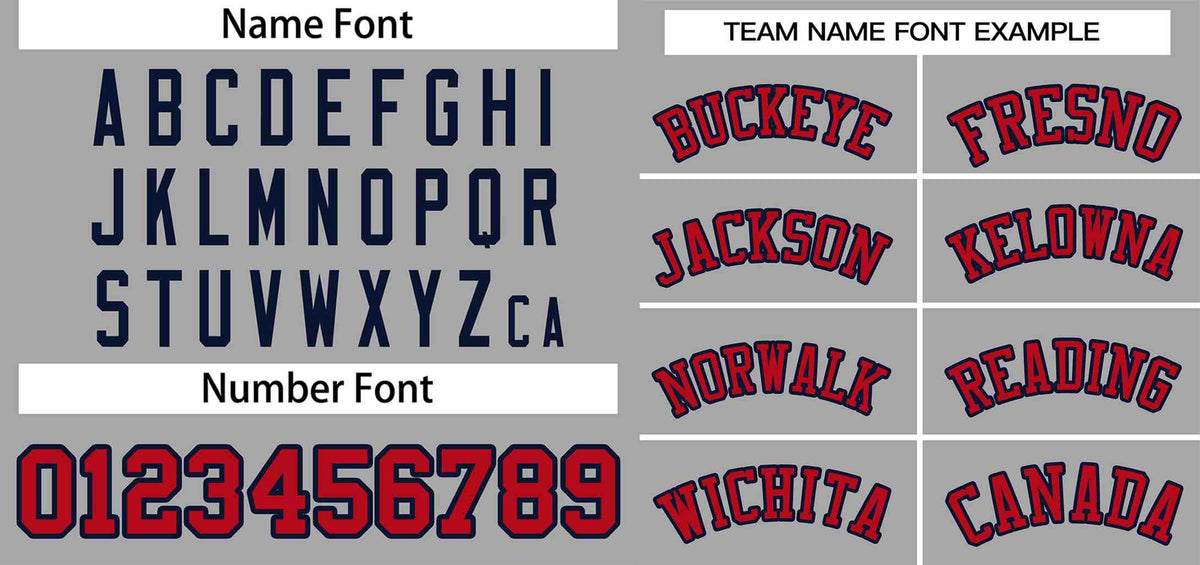 Custom Gray Red-Navy Classic Style Authentic Two-Button Baseball Jersey