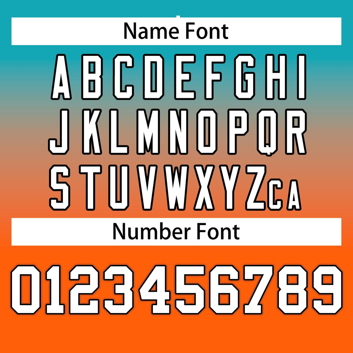 Custom Aqua Orange-White Gradient Fashion Outdoor Authentic Football Jersey