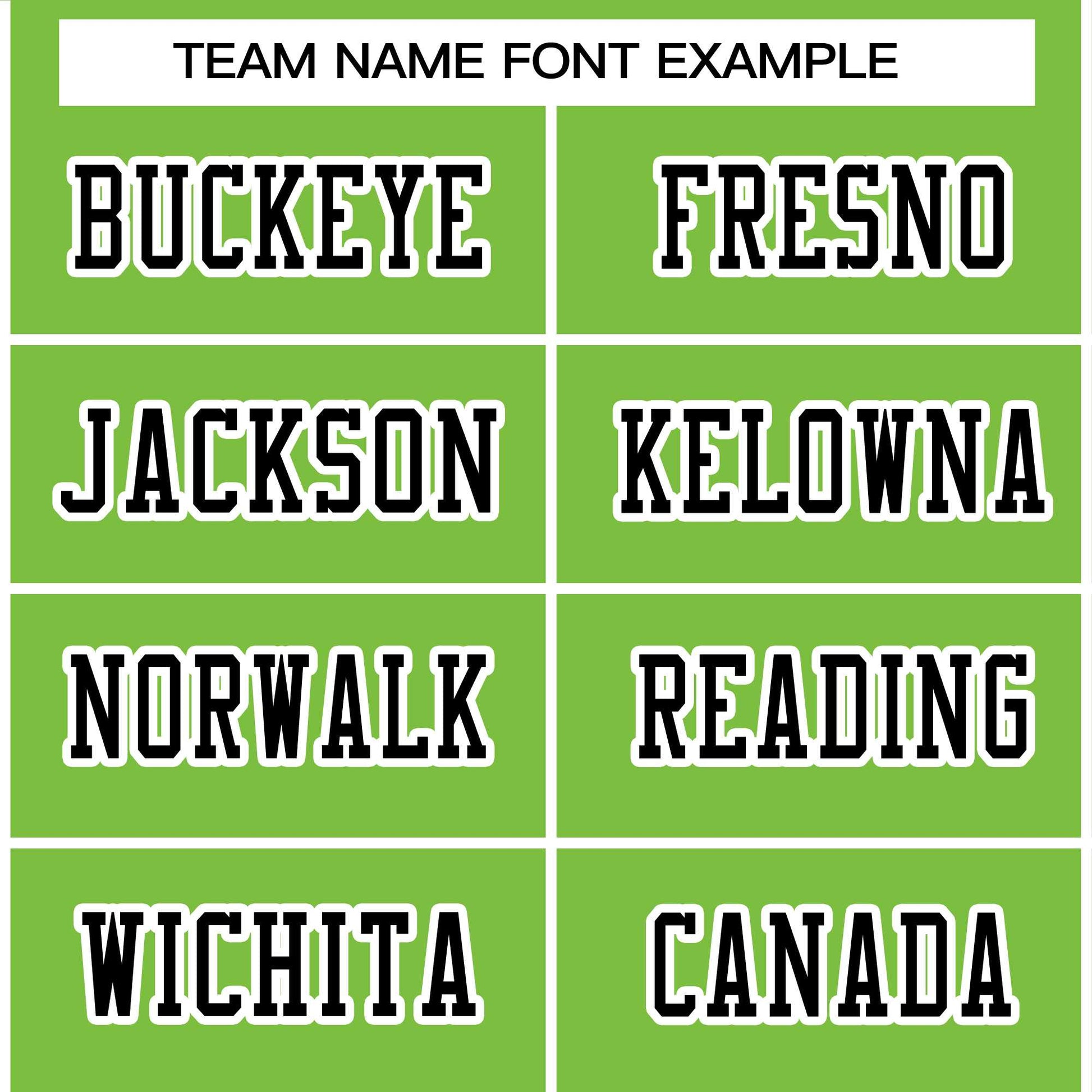 Custom Neon Green Black-White Classic Style Authentic Football Jersey