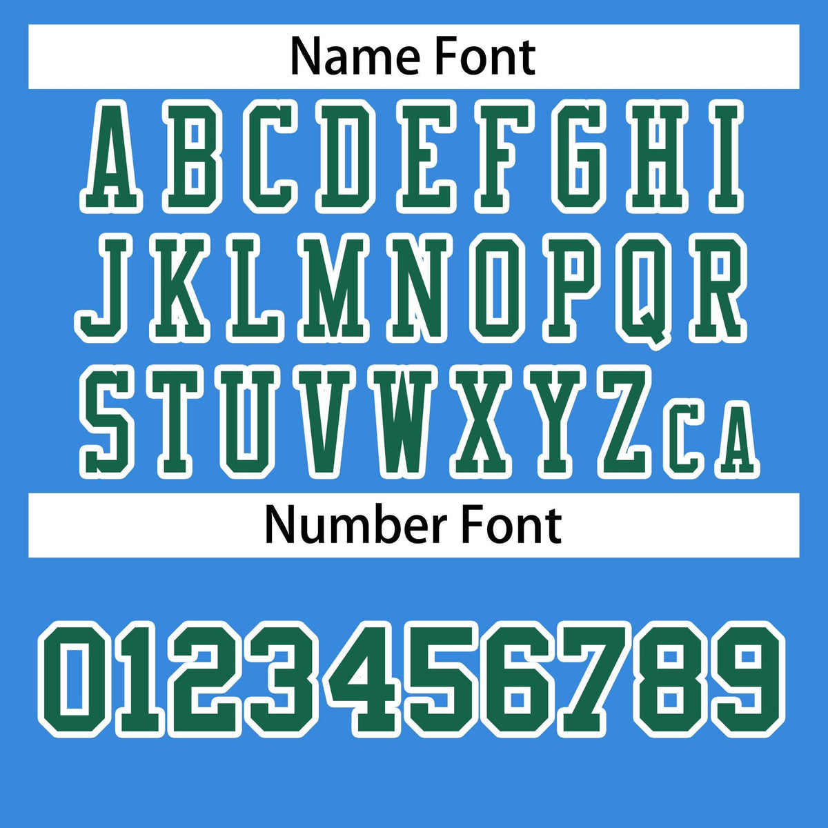 Custom Powder Blue Kelly Green-White Classic Style Authentic Football Jersey