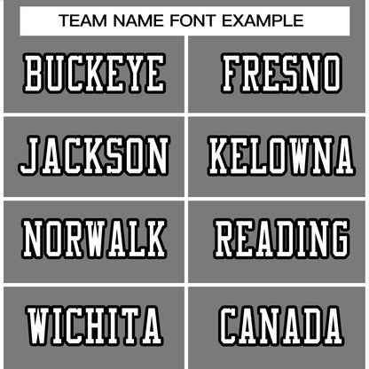 Custom Gray White-Black Classic Style Authentic Football Jersey