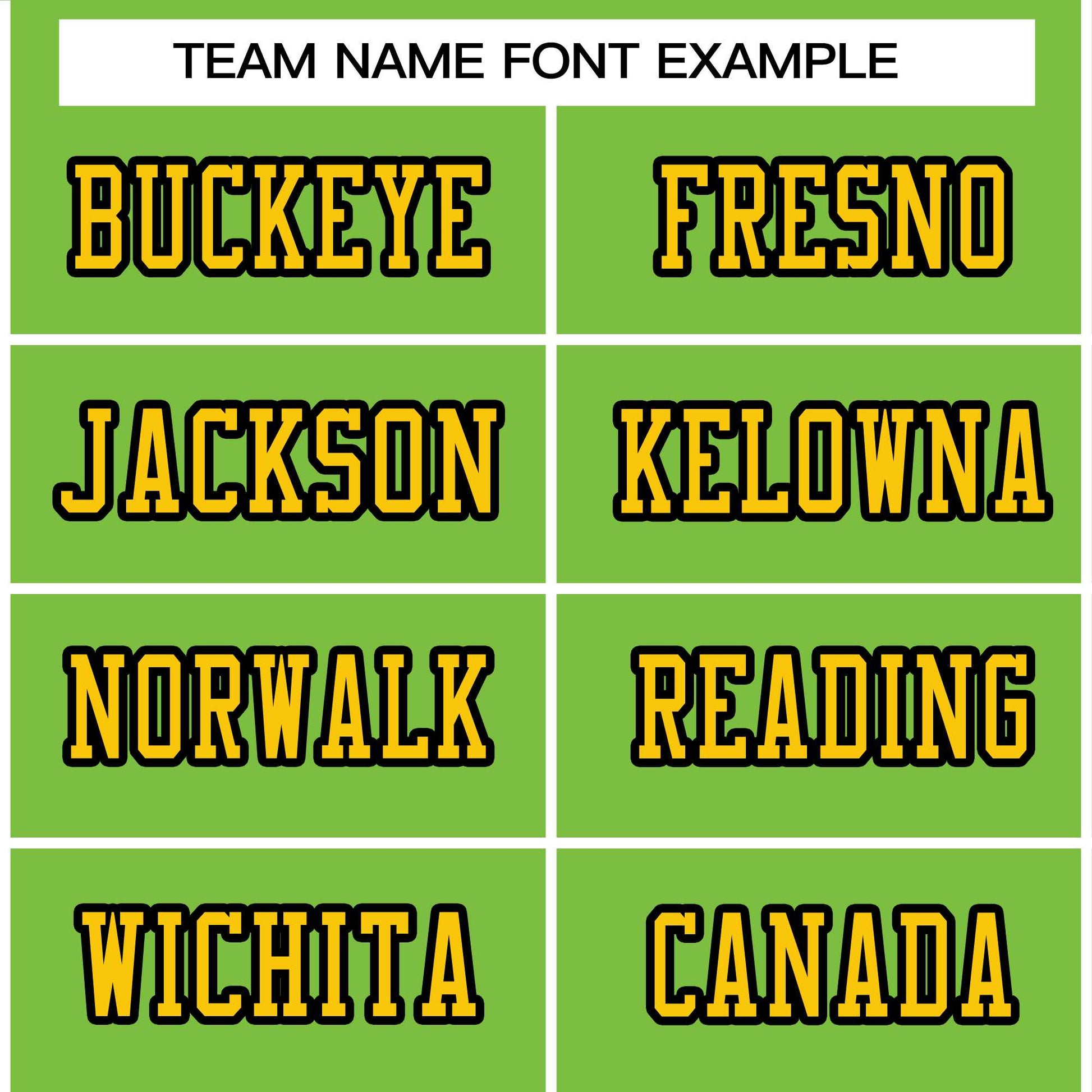 Custom Neon Green Gold-Black Classic Style Authentic Football Jersey