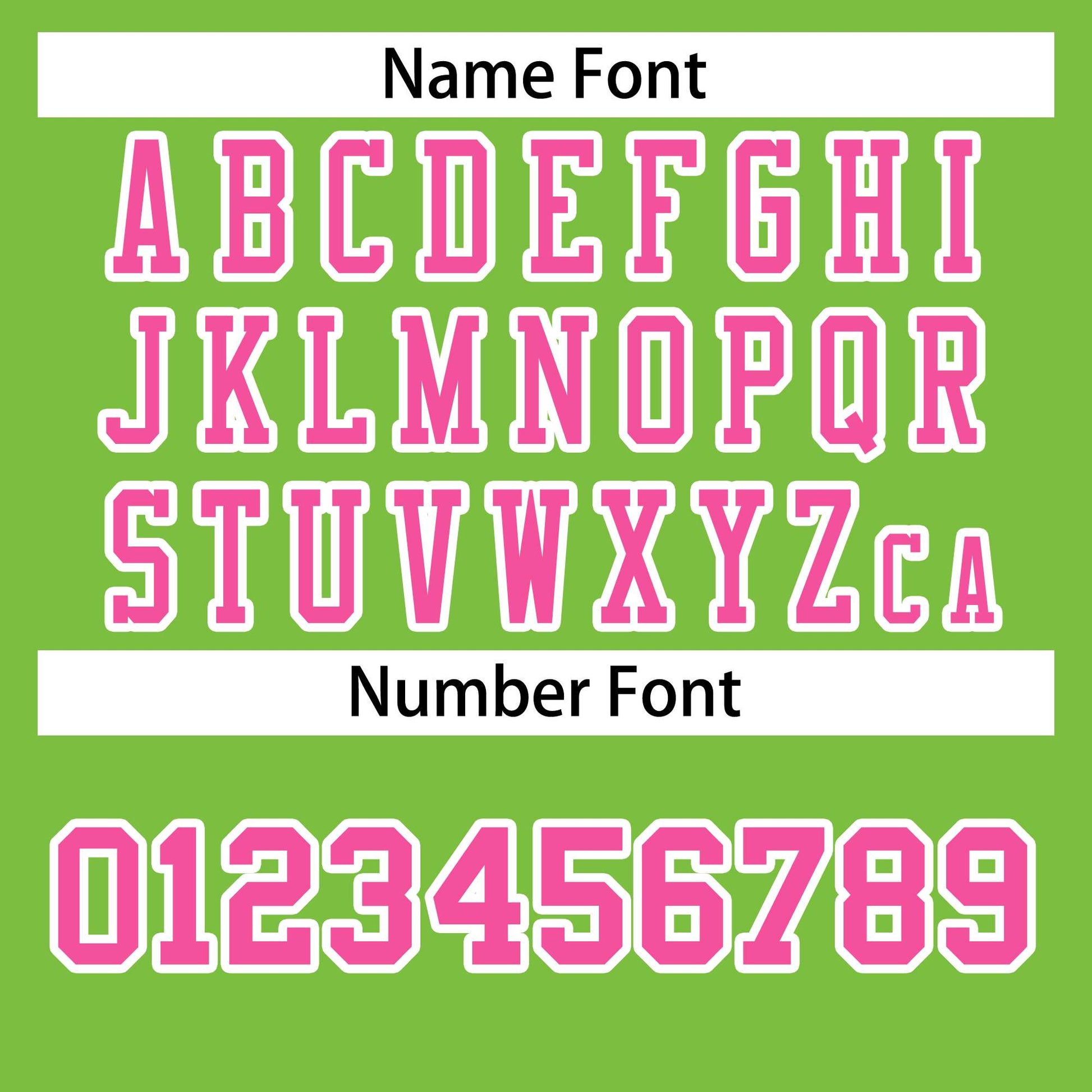 Custom Neon Green Pink-White Classic Style Authentic Football Jersey