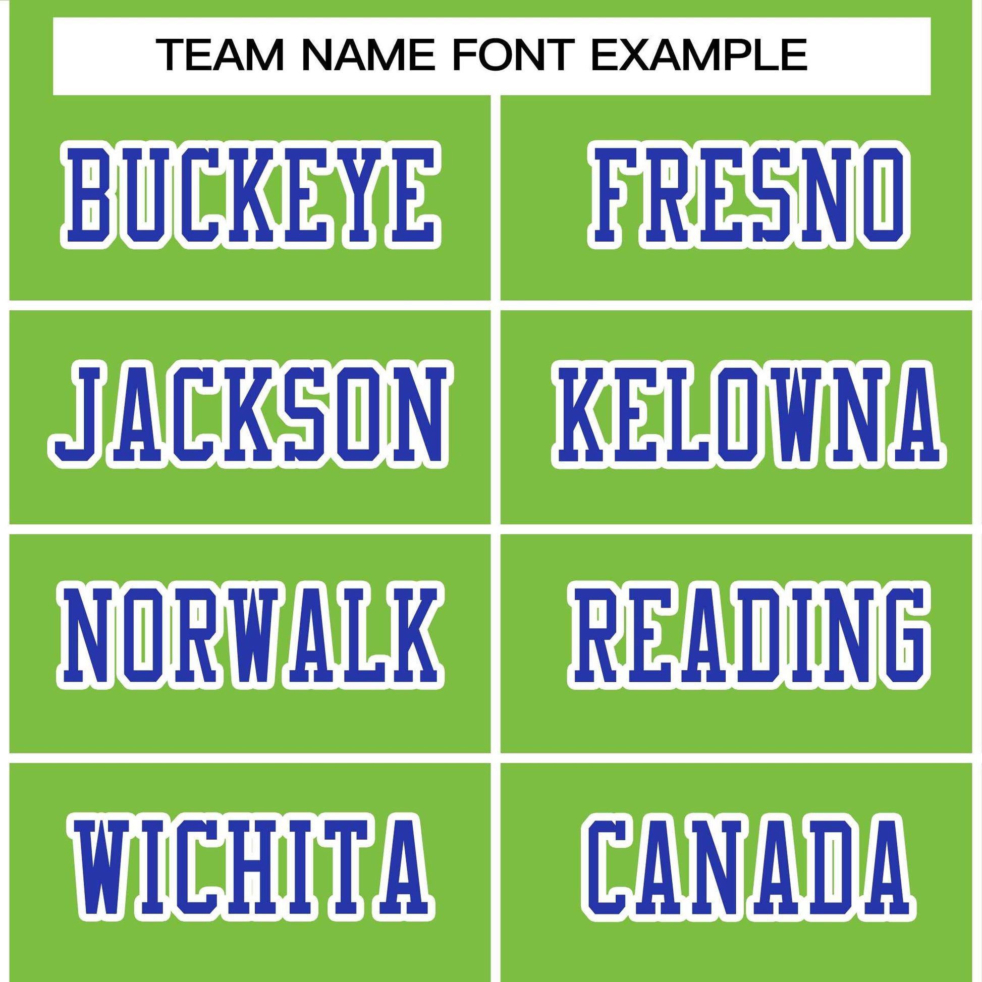 Custom Neon Green Royal-White Classic Style Authentic Football Jersey