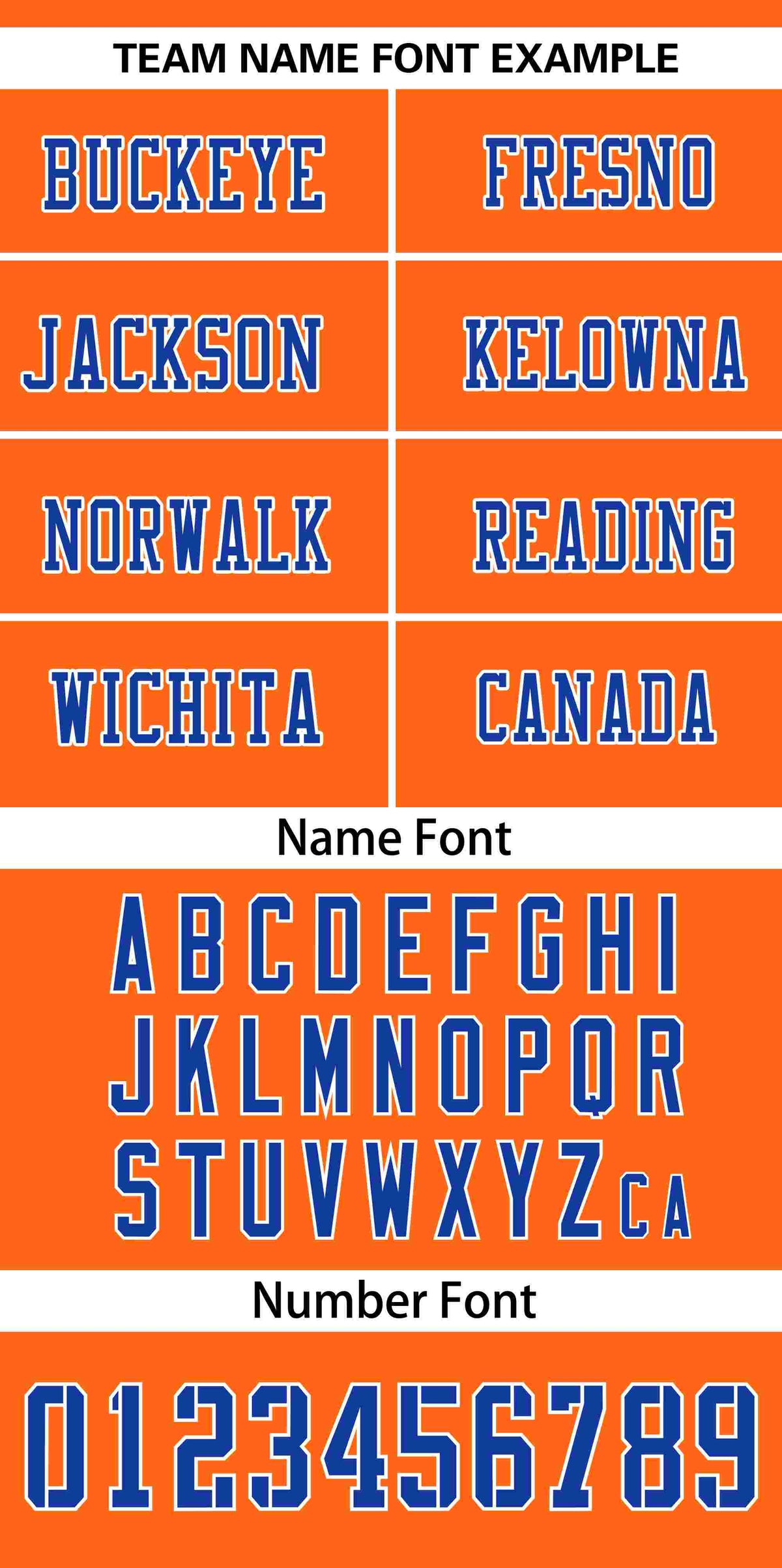 Custom Orange Royal-White Classic Style Mesh Authentic Football Jersey