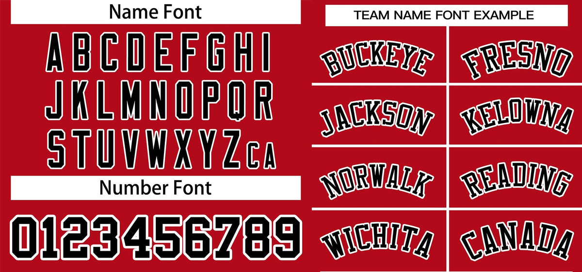 Custom Red Black-White Classic Style Outdoor Authentic Pullover Baseball Jersey