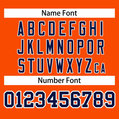 Custom Orange Royal-White Classic Style Personalized Sport Pullover Hoodie
