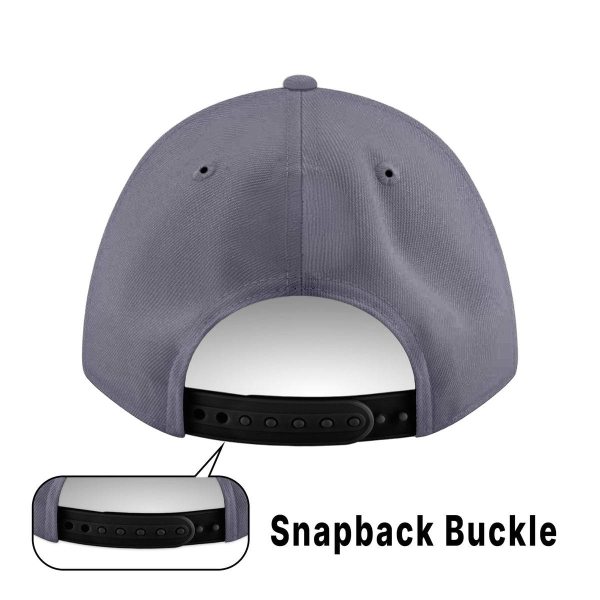 Custom White 3D Puff Embroidery Flat Embroidery Flat Eaves Sport Baseball Cap Design for Men/Women/Youth