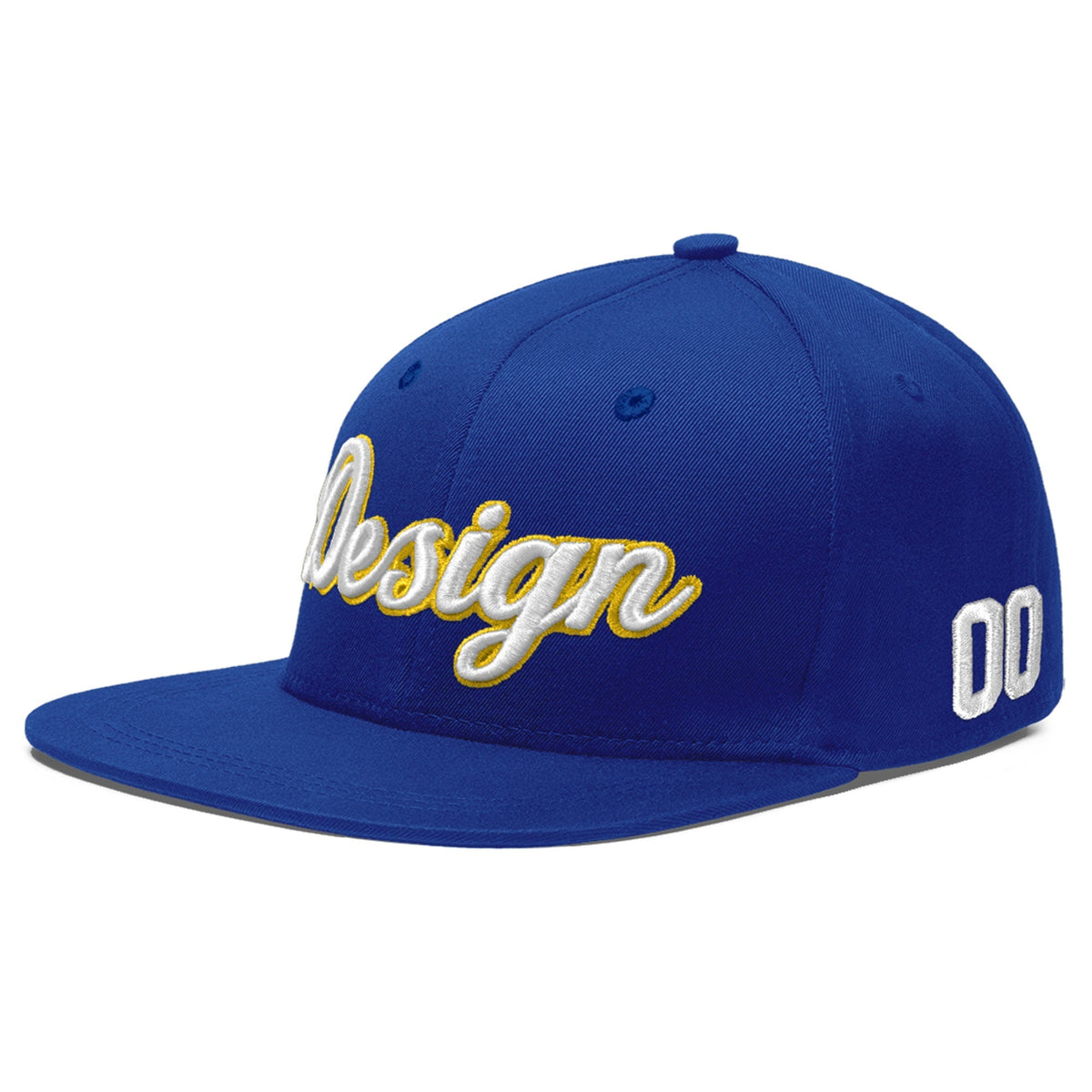 Custom Royal 3D Puff Embroidery Flat Embroidery Casual Sport Baseball Cap