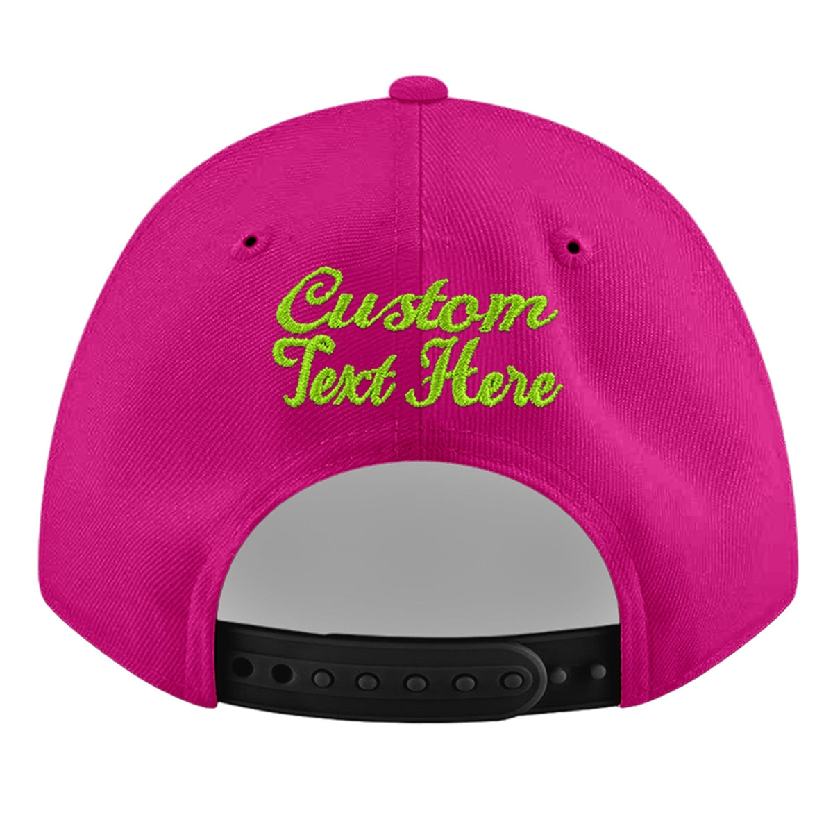 Custom Rose Red 3D Puff Embroidery Flat Embroidery Casual Sport Baseball Cap