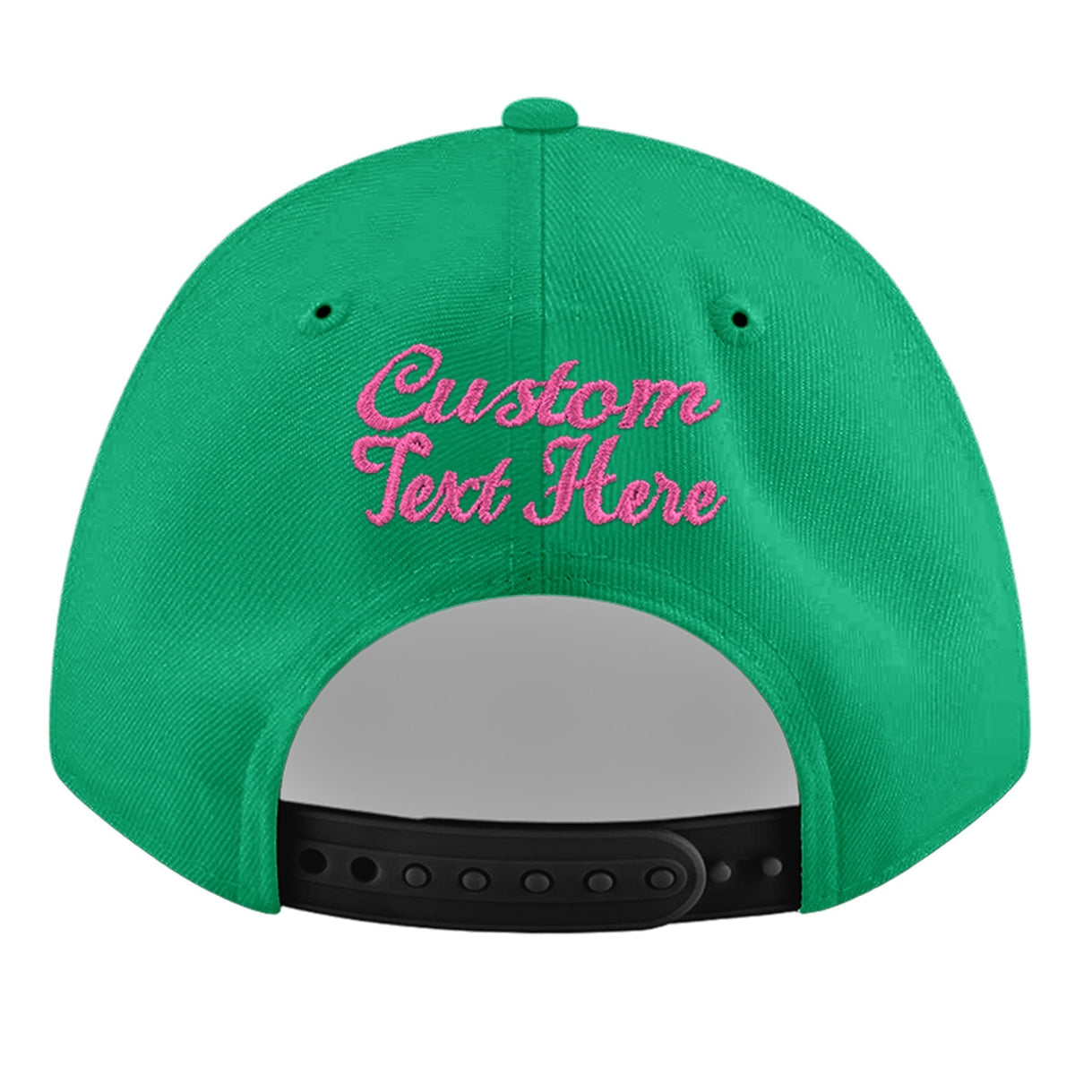 Custom Aqua 3D Puff Embroidery Flat Embroidery Casual Sport Baseball Cap