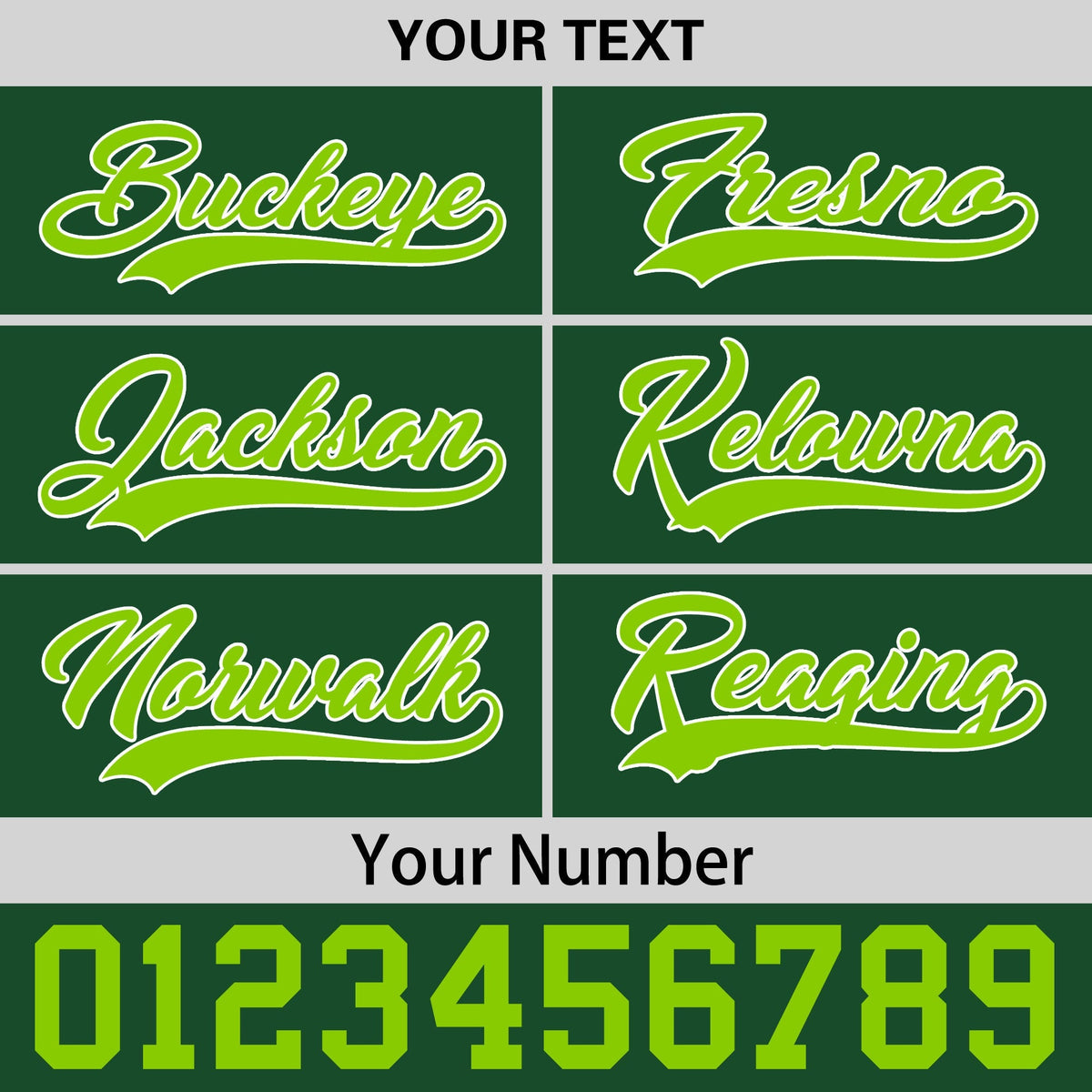 Custom Green 3D Puff Embroidery Flat Embroidery Casual Sport Baseball Cap