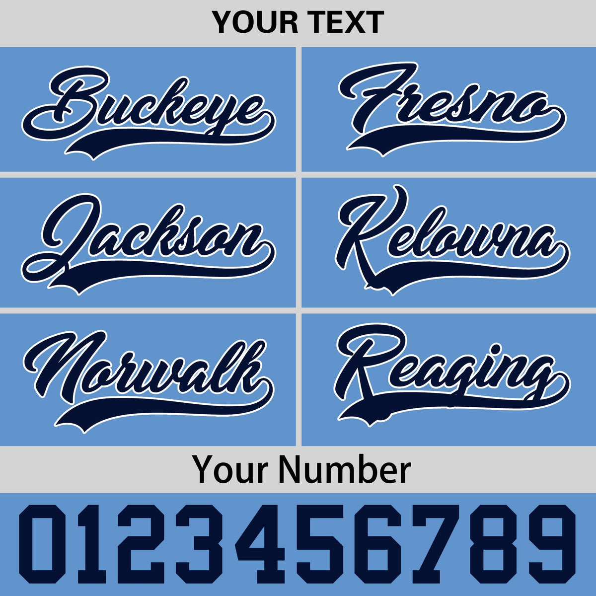 Custom Powder Blue 3D Puff Embroidery Flat Embroidery Casual Sport Baseball Cap