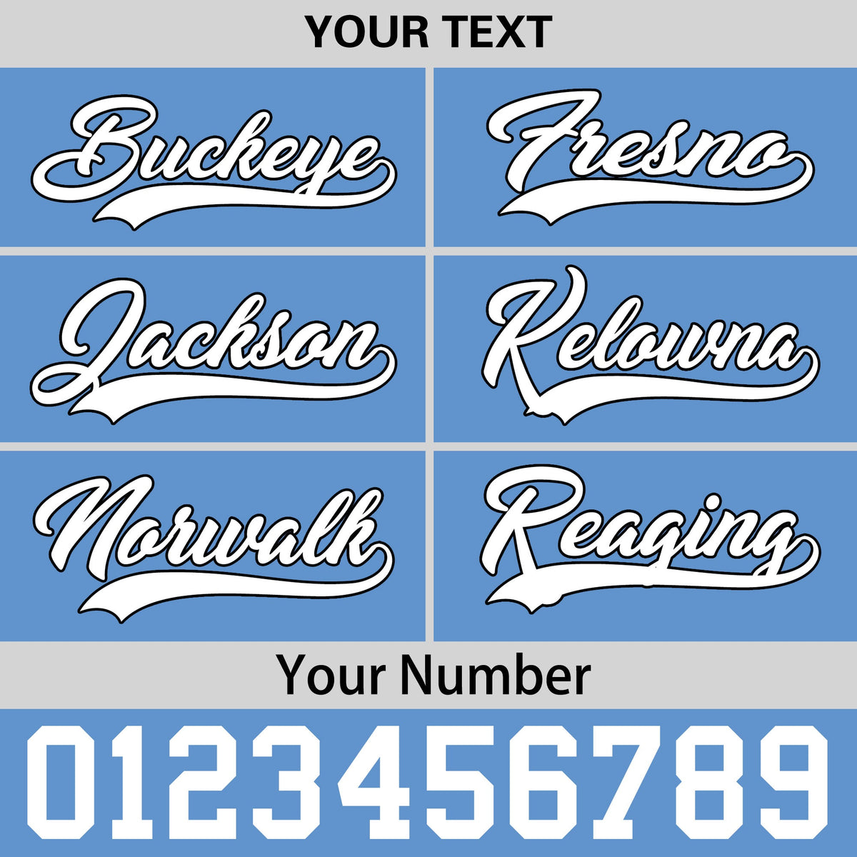 Custom Powder Blue 3D Puff Embroidery Flat Embroidery Casual Sport Baseball Cap