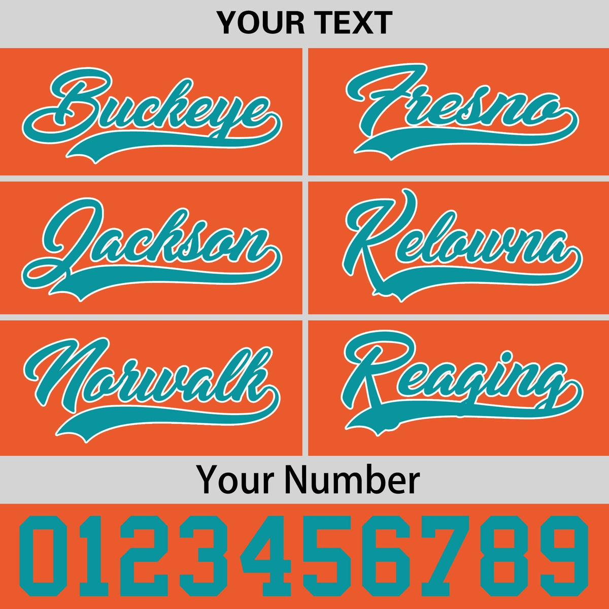 Custom Orange 3D Puff Embroidery Flat Embroidery Casual Sport Baseball Cap