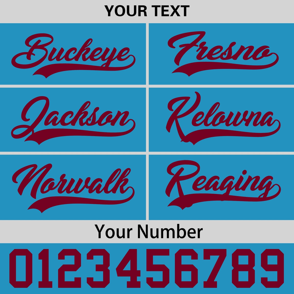 Custom Light Blue 3D Puff Embroidery Flat Embroidery Casual Sport Baseball Cap