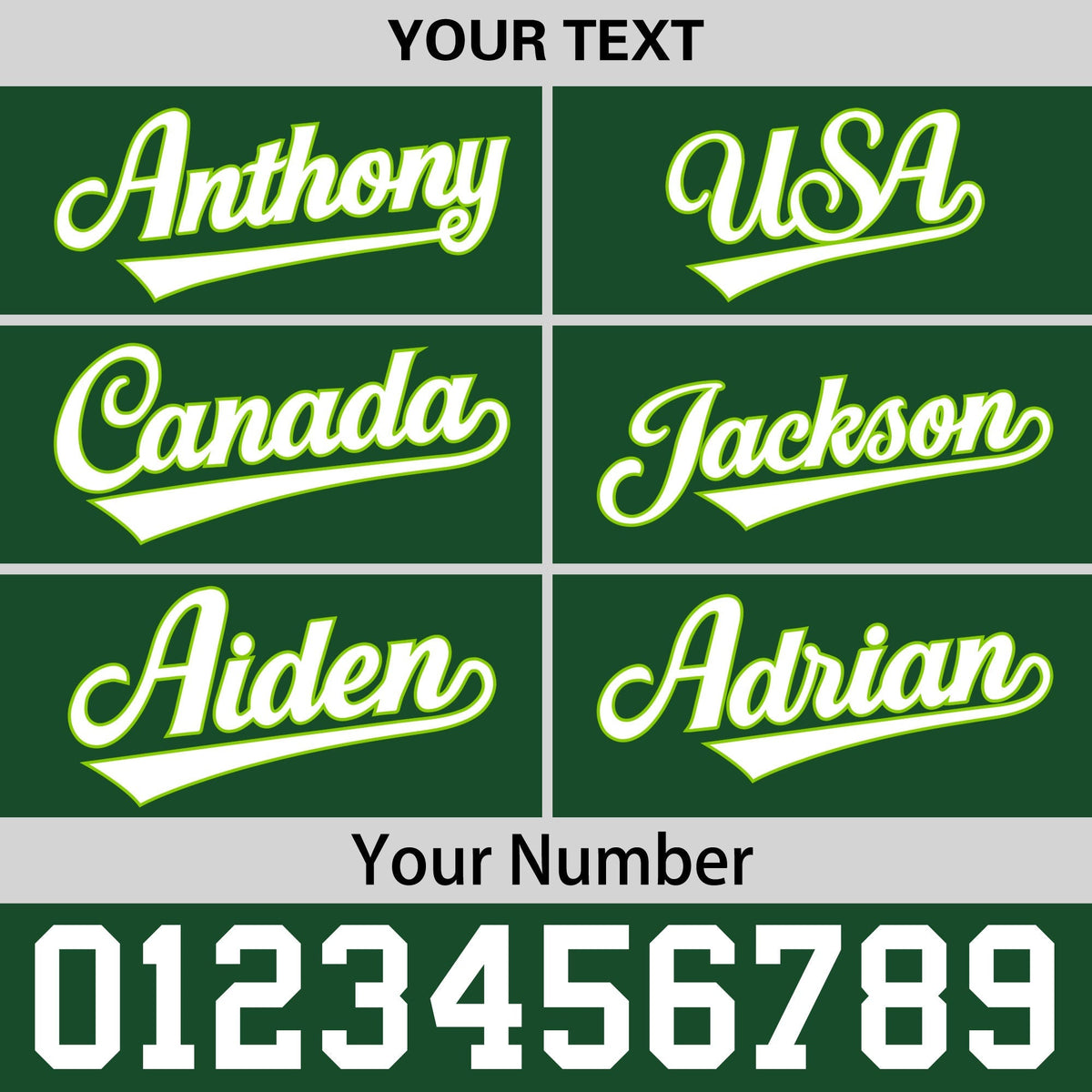 Custom Green 3D Puff Embroidery Flat Embroidery Casual Sport Baseball Cap