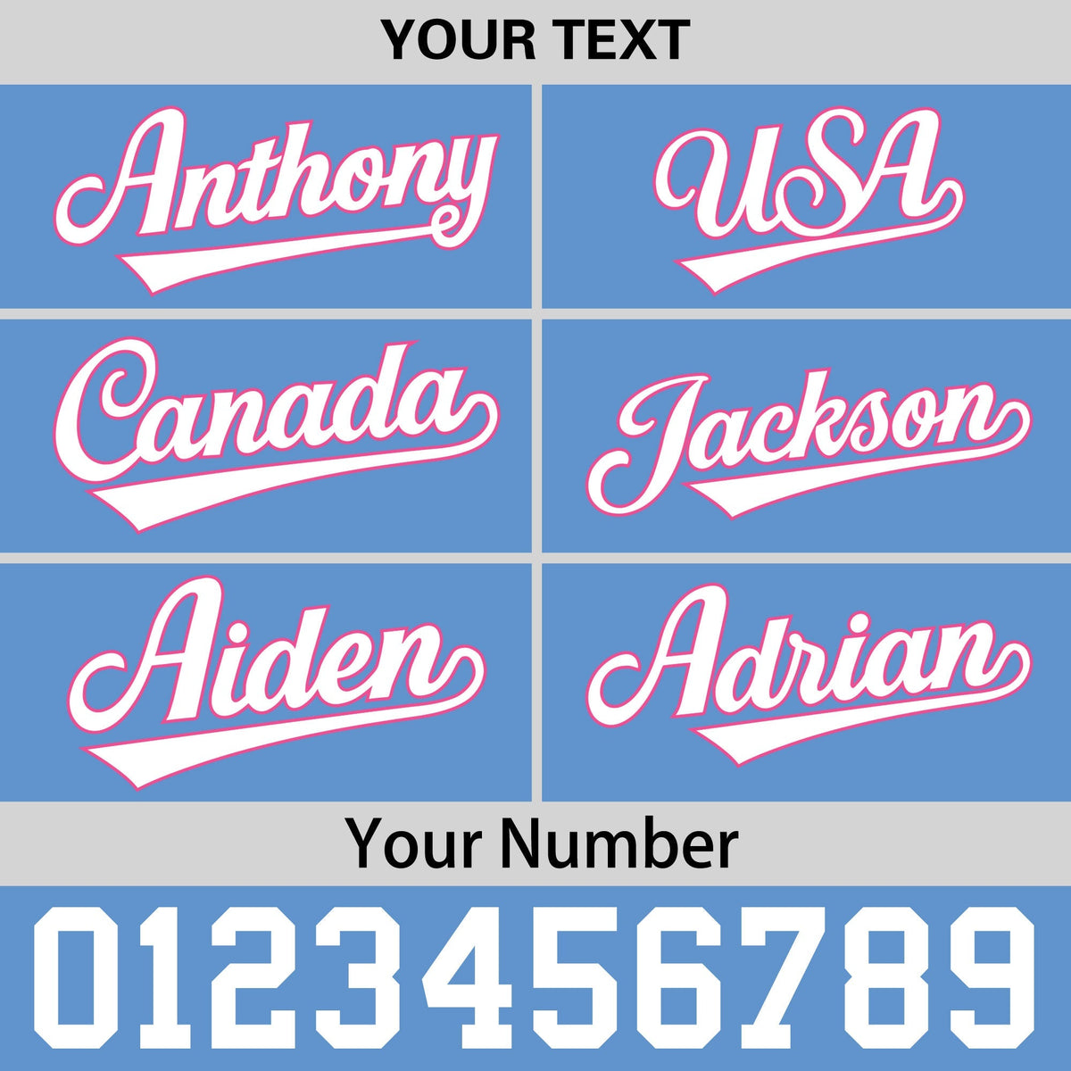 Custom Powder Blue 3D Puff Embroidery Flat Embroidery Casual Sport Baseball Cap