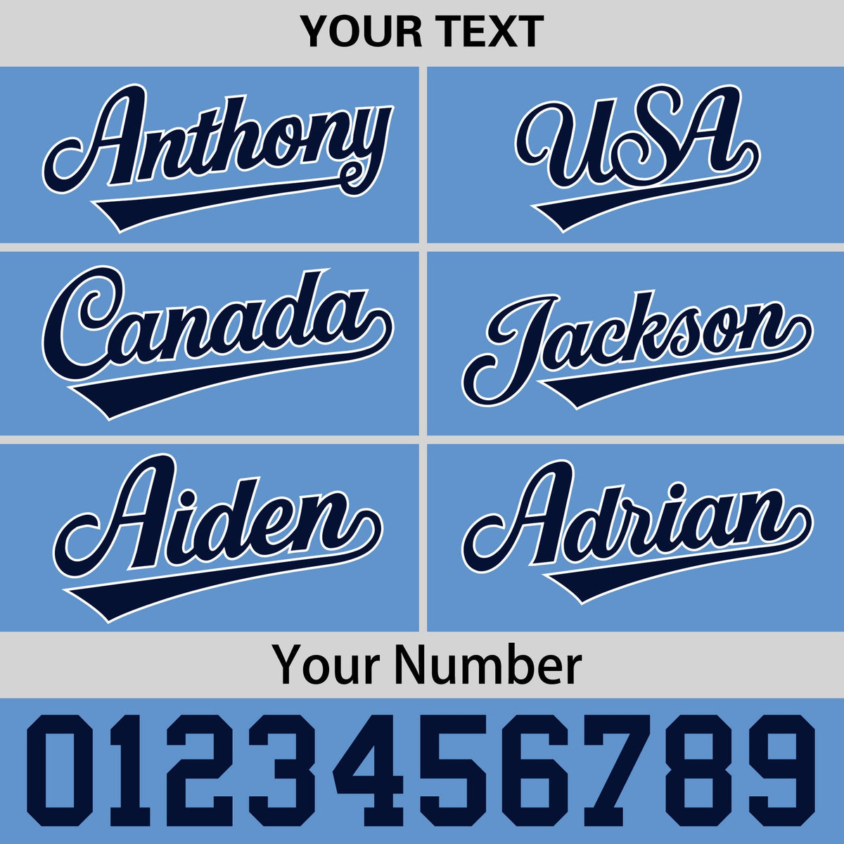 Custom Powder Blue 3D Puff Embroidery Flat Embroidery Casual Sport Baseball Cap