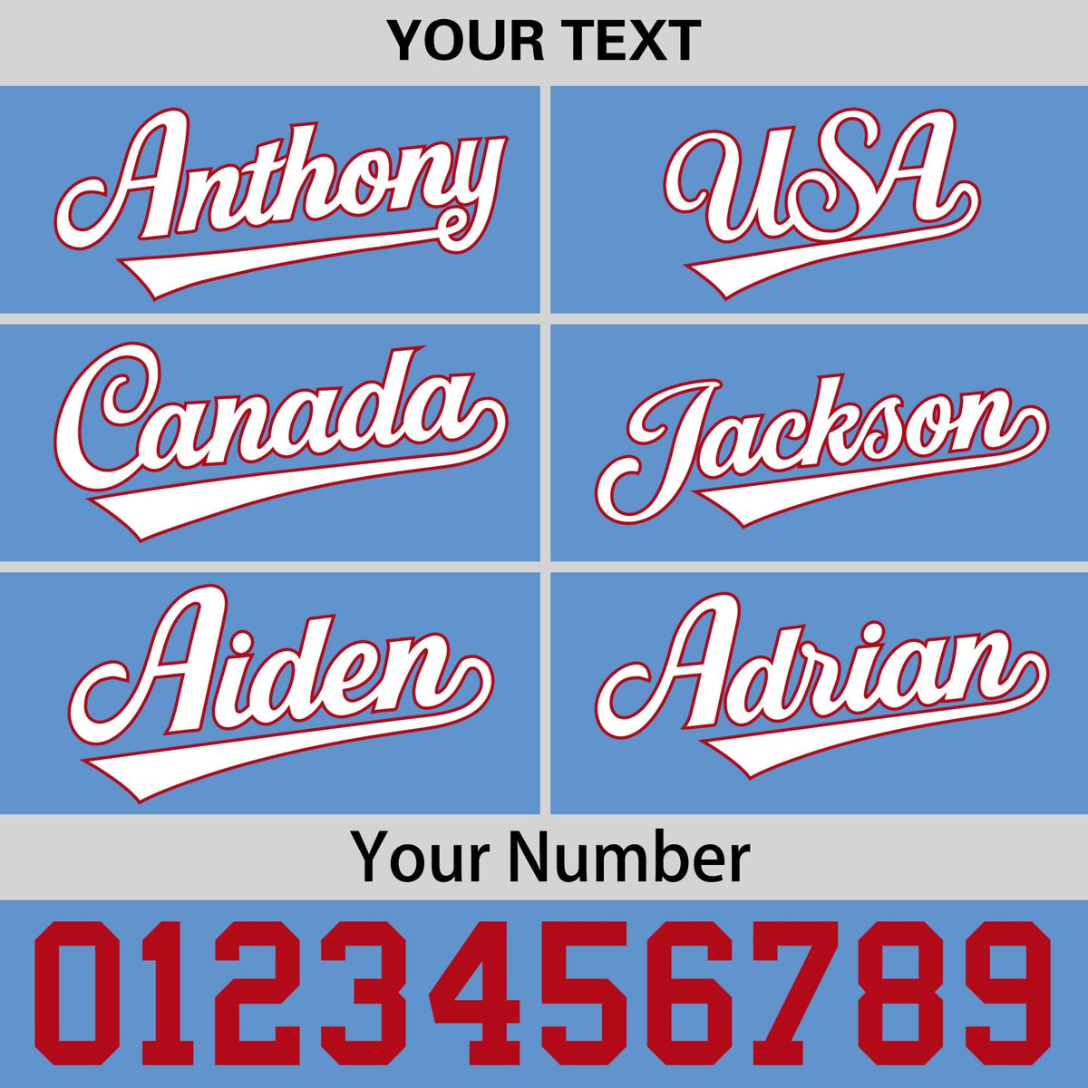 Custom Powder Blue 3D Puff Embroidery Flat Embroidery Casual Sport Baseball Cap