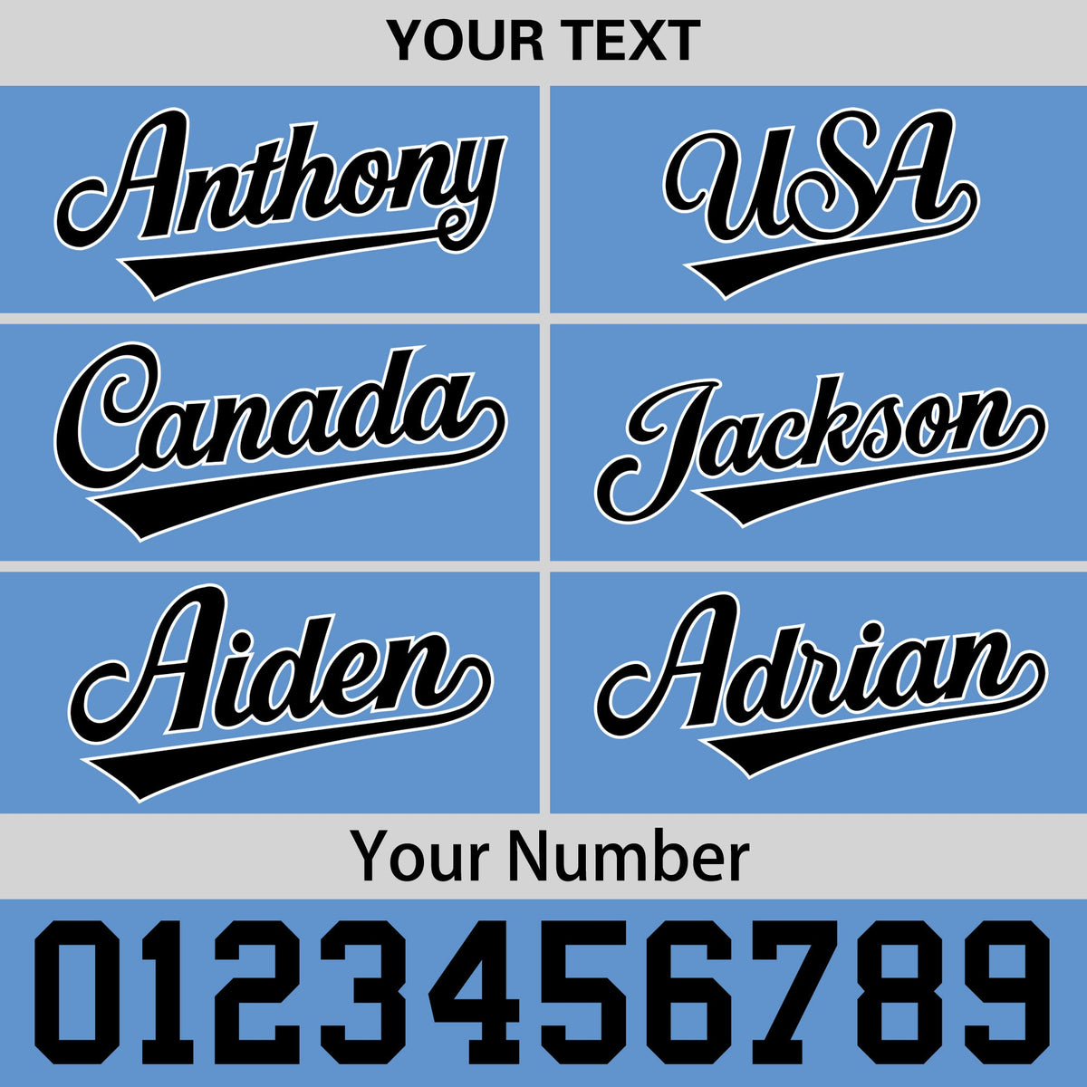 Custom Powder Blue 3D Puff Embroidery Flat Embroidery Casual Sport Baseball Cap