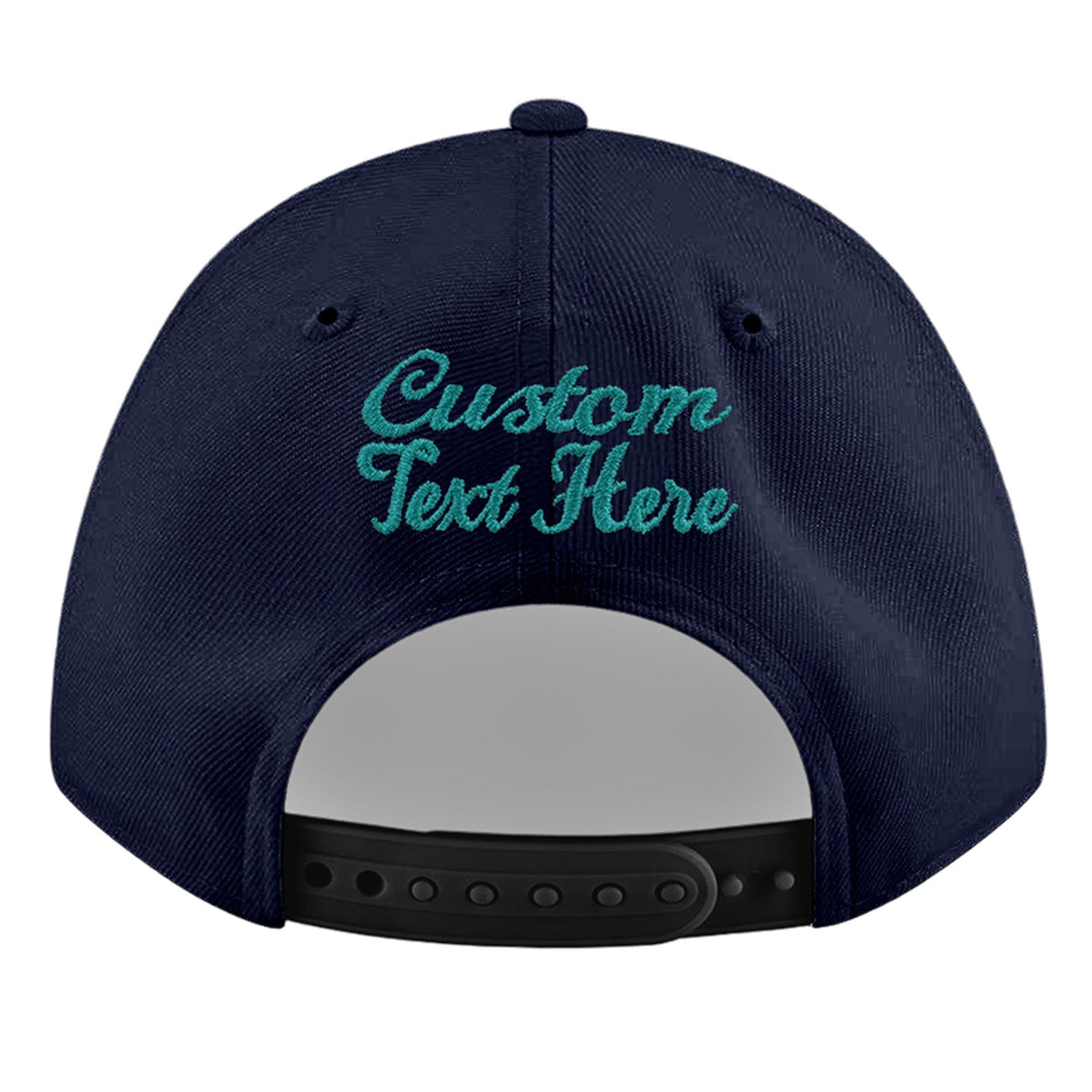 Custom Navy 3D Puff Embroidery Flat Embroidery Casual Sport Baseball Cap