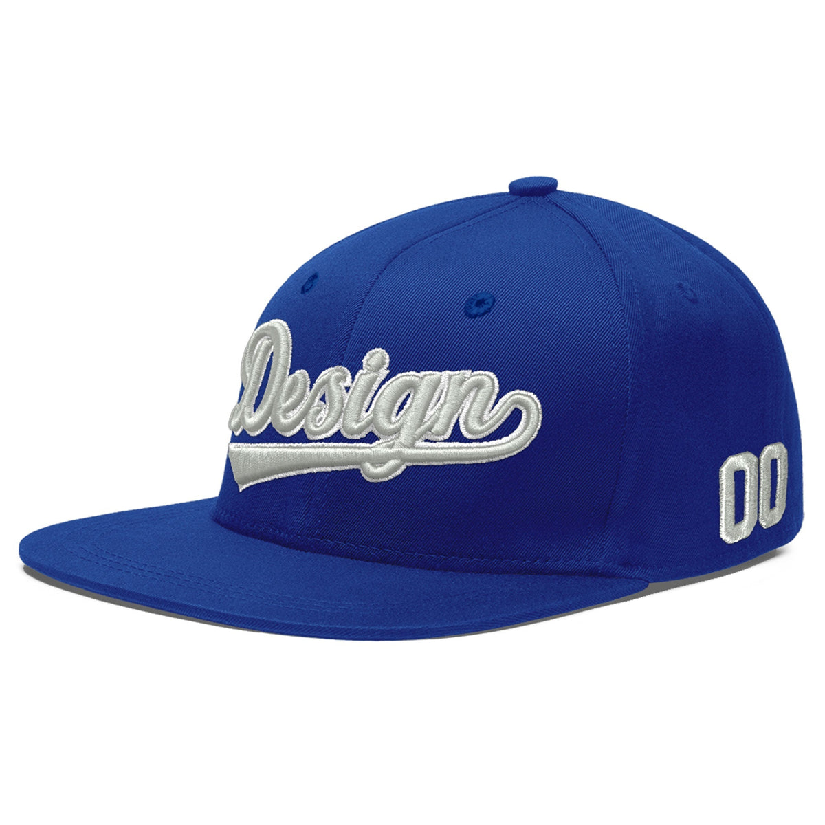 Custom Royal 3D Puff Embroidery Flat Embroidery Casual Sport Baseball Cap